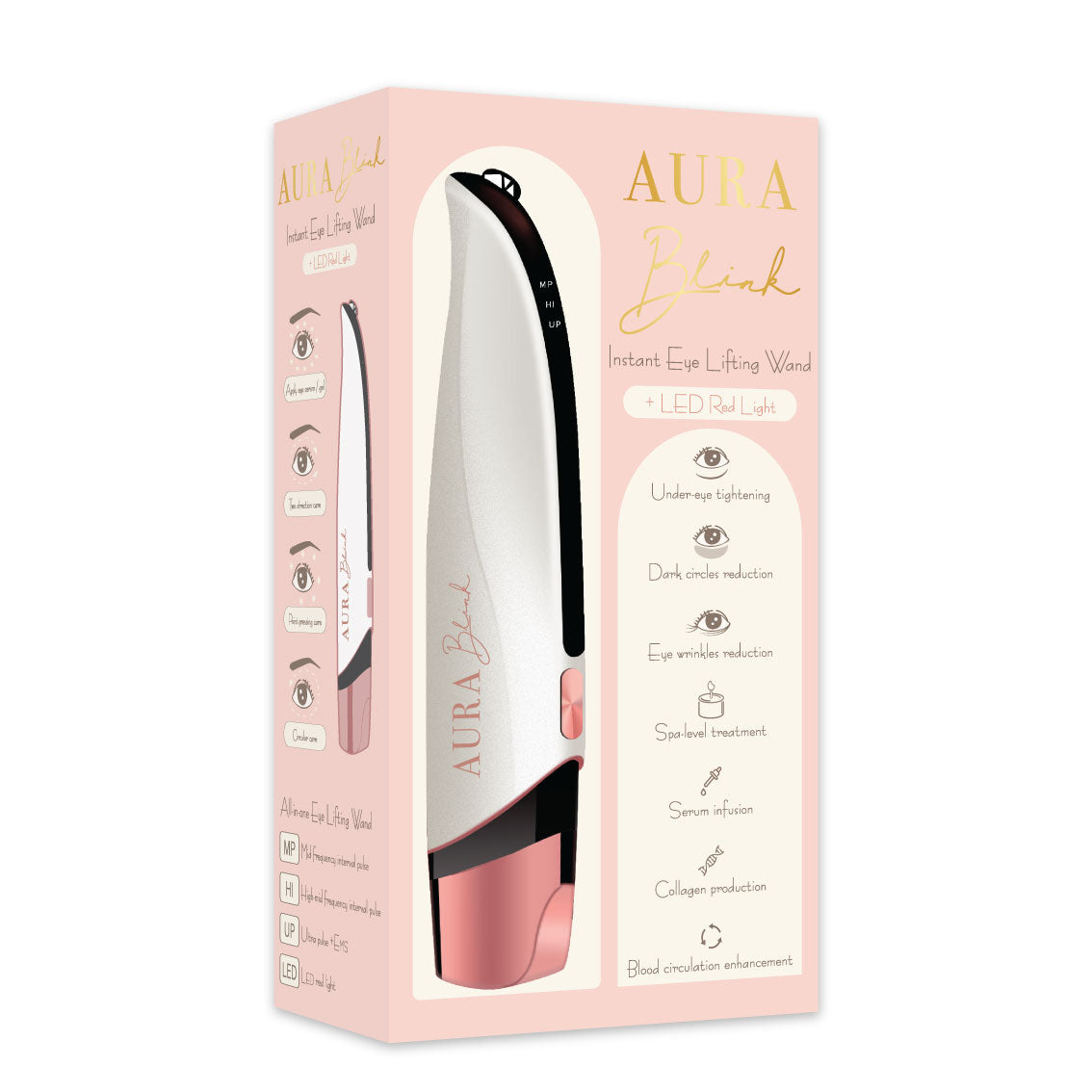【8折優惠】Aura Blink 脈衝拉提眼部美容儀 ♥再送Rejuvenation 3支